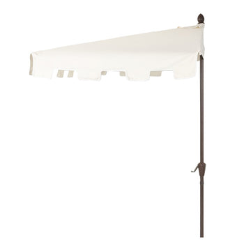 Sidney 9 ft. Classic MidCentury Rectangular Half Market Patio Umbrella